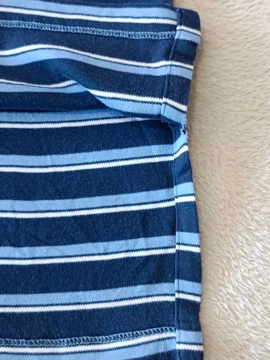 Polo Ralph Lauren marine met blauwe en witte strepen, groen geborduurd logo, maat M – photo 6